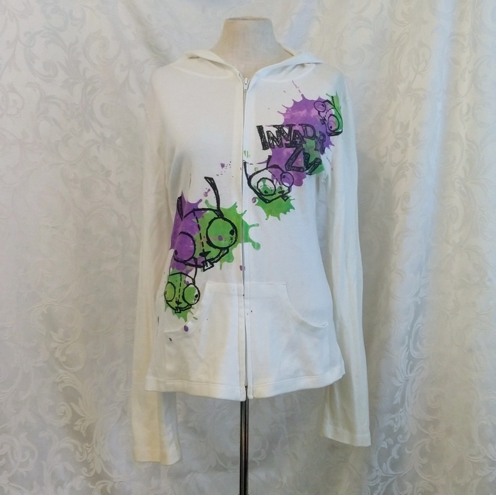 Rare Invader Zim GIR Zip-up Hoodie